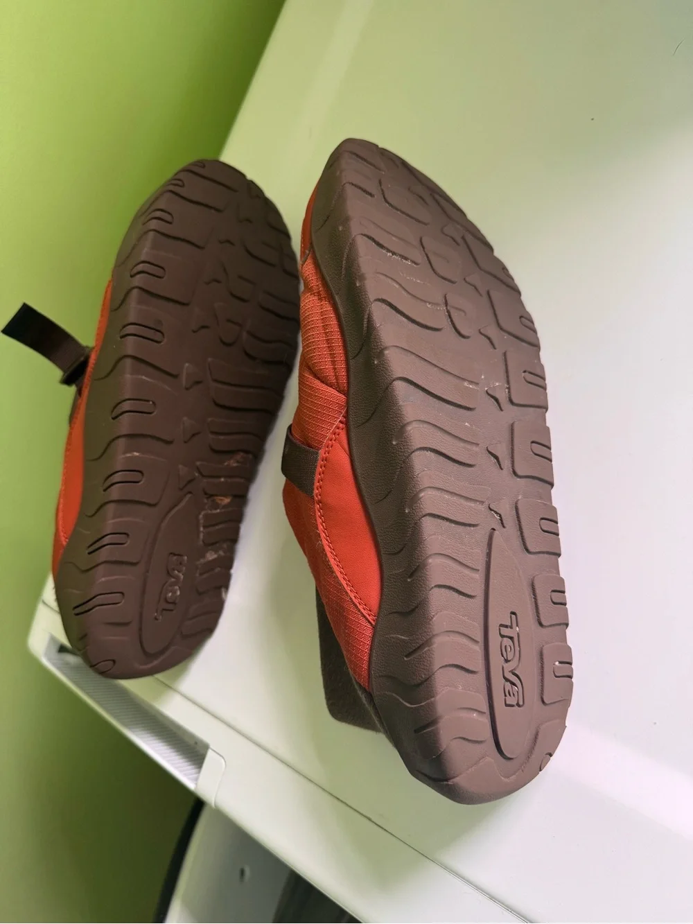 Teva Men's Slip-On Outdoor Shoes in Rust Red and Brown